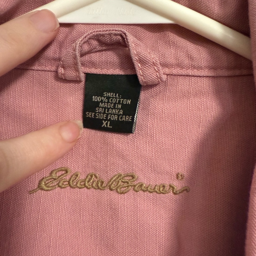 Eddie Bauer Women's Girly Pink Jean Jacket - Picture 3 of 3